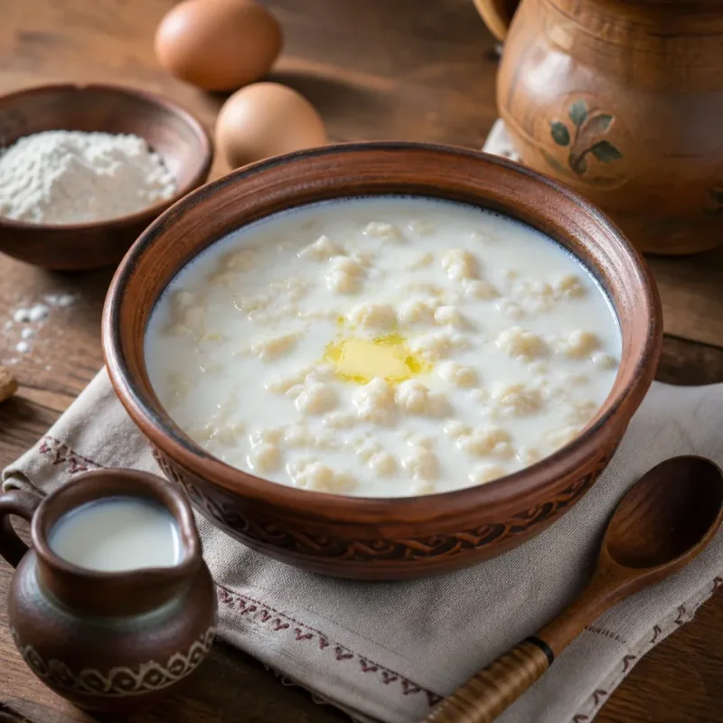 Imagen de Sopa de leche con zatirka bielorrusa