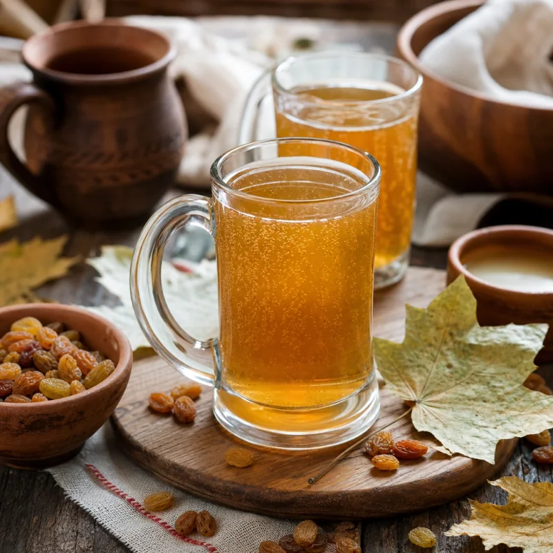Gambar resipi Kvass Getah Maple Klenovik