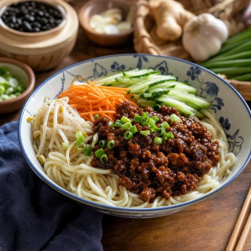 Gambar resipi Zhajiangmian