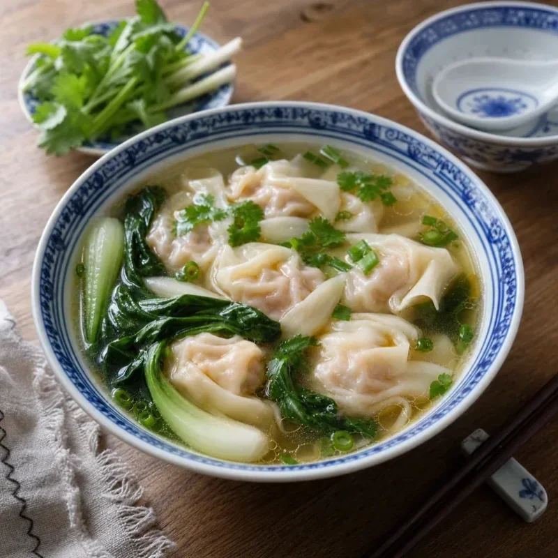 Gambar resipi Sup Dumpling