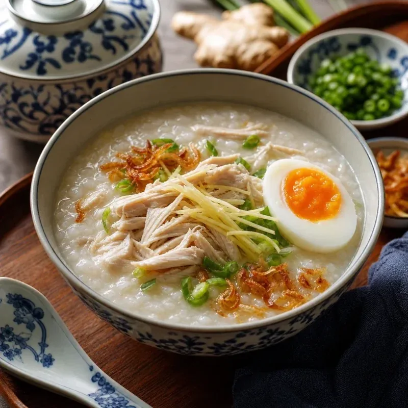 Gambar resipi Bubur Ayam