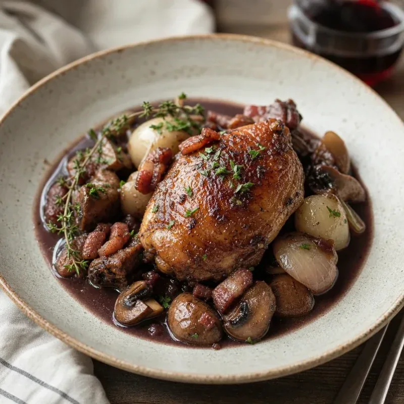 Gambar resipi Coq au Vin