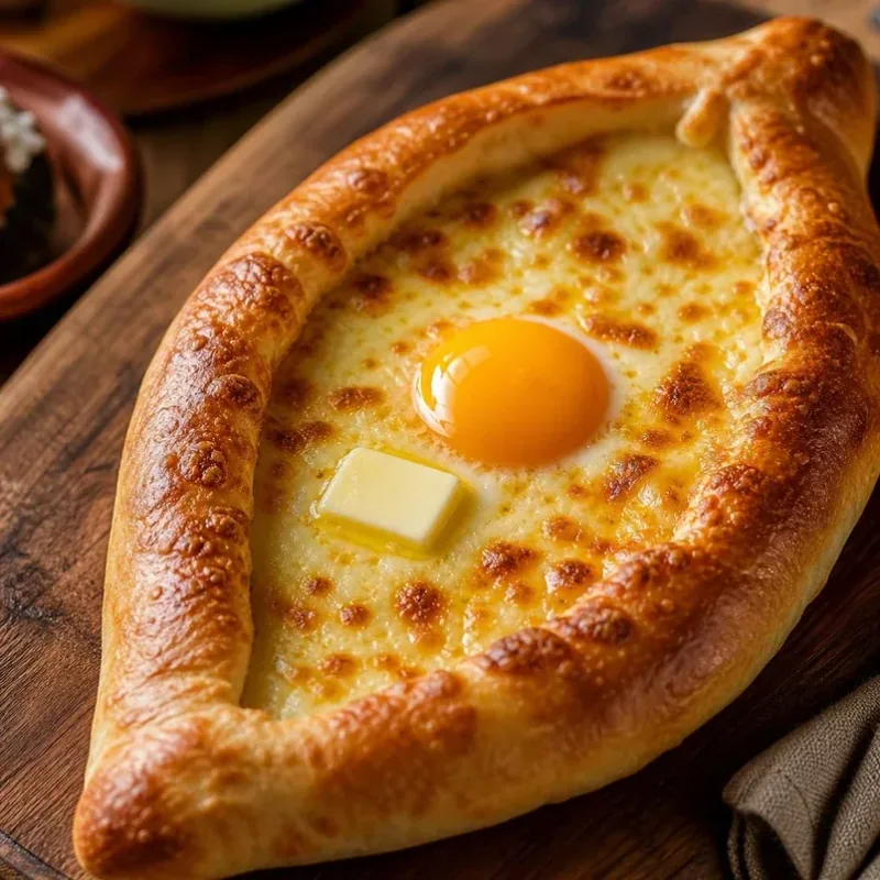 Gambar resep Khachapuri Adjarian