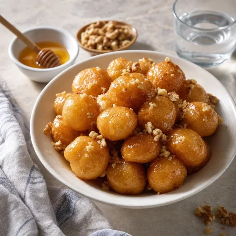 Loukoumades recipe cover