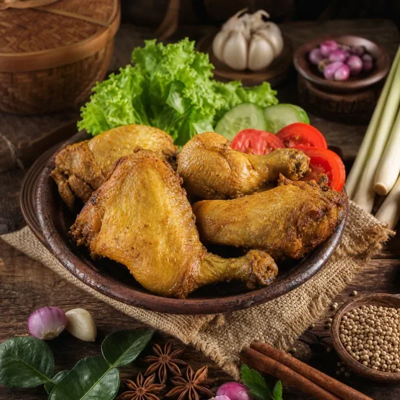 Gambar resipi Ayam Goreng Kalasan