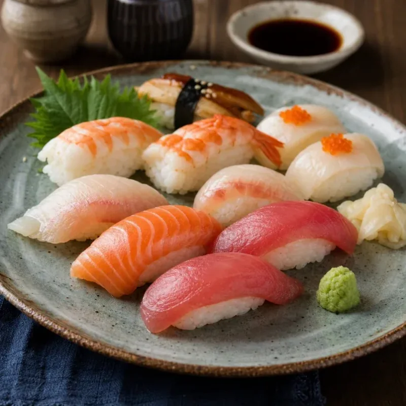 Gambar resipi Sajian Nigiri Sushi