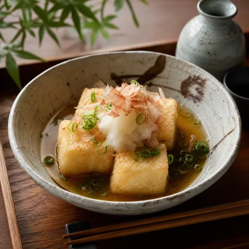 Gambar resipi Agedashi Tofu