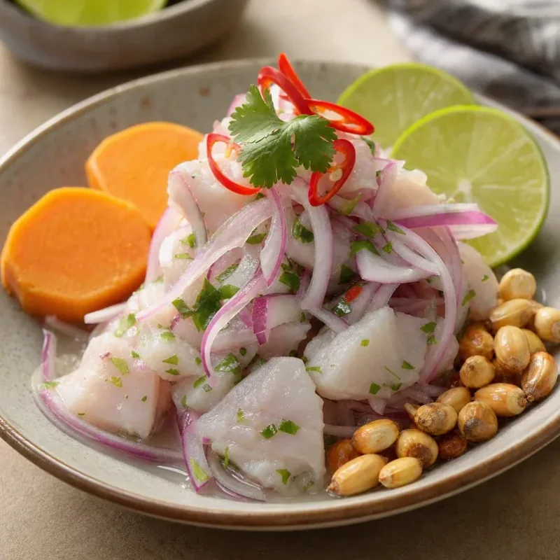 Gambar resipi Ceviche Peru Klasik