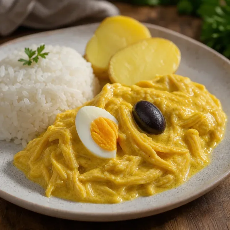 Gambar resipi Ají de Gallina