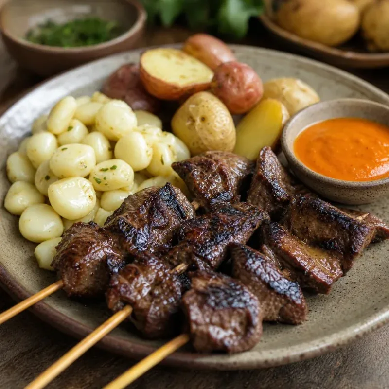 Gambar resep Anticuchos de Corazón