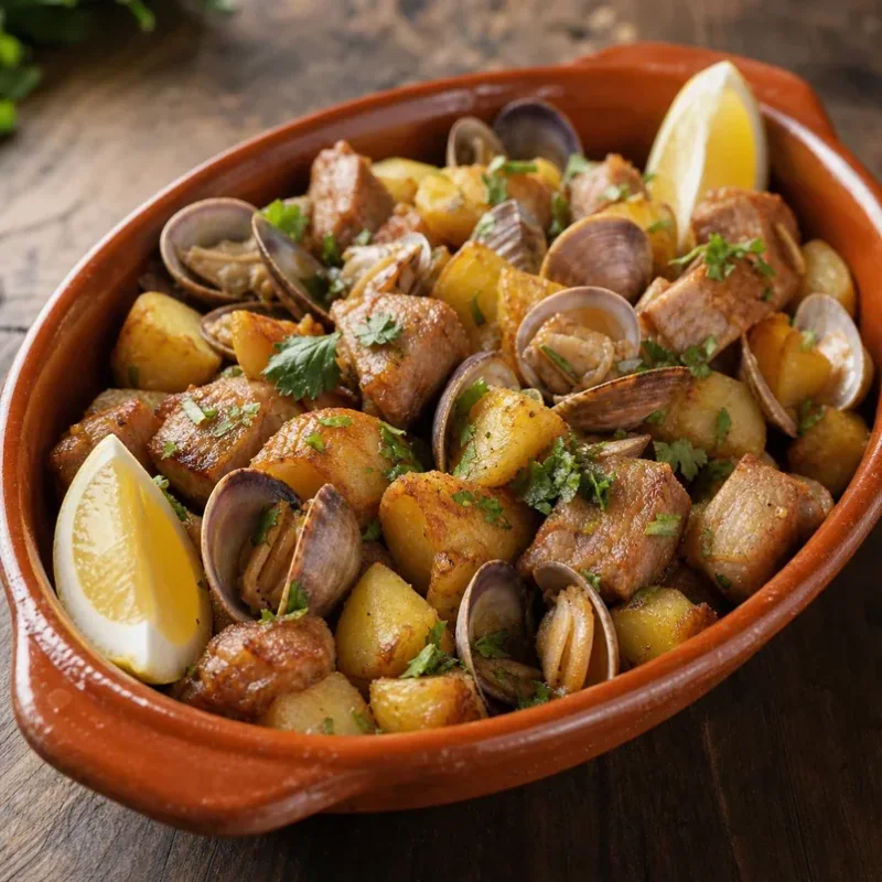 Gambar resep Carne de Porco à Alentejana