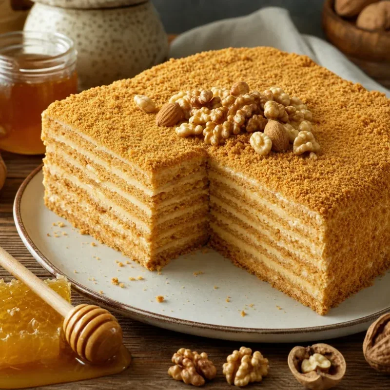 Gambar resep Kue Madu Medovik