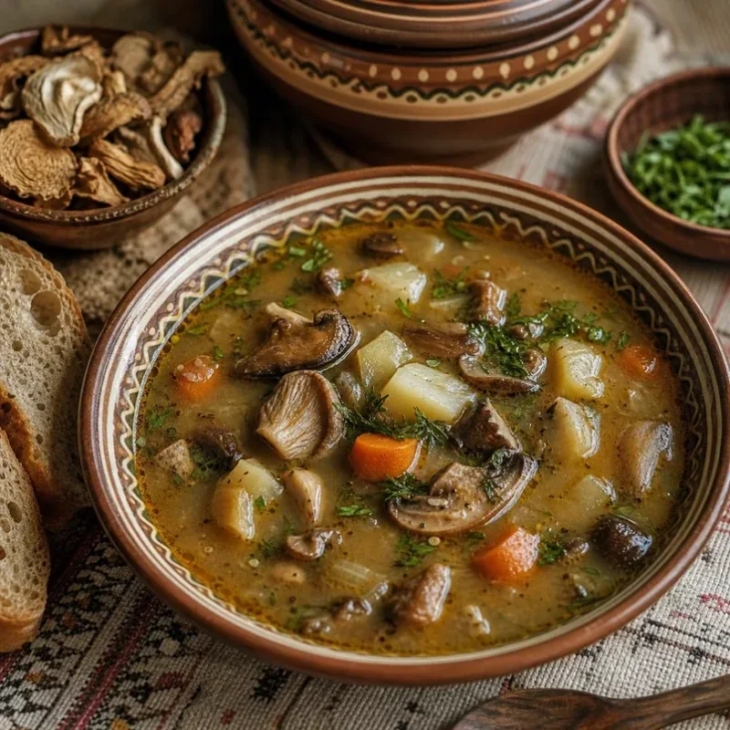 Gambar resep Yushka Jamur Karpatia
